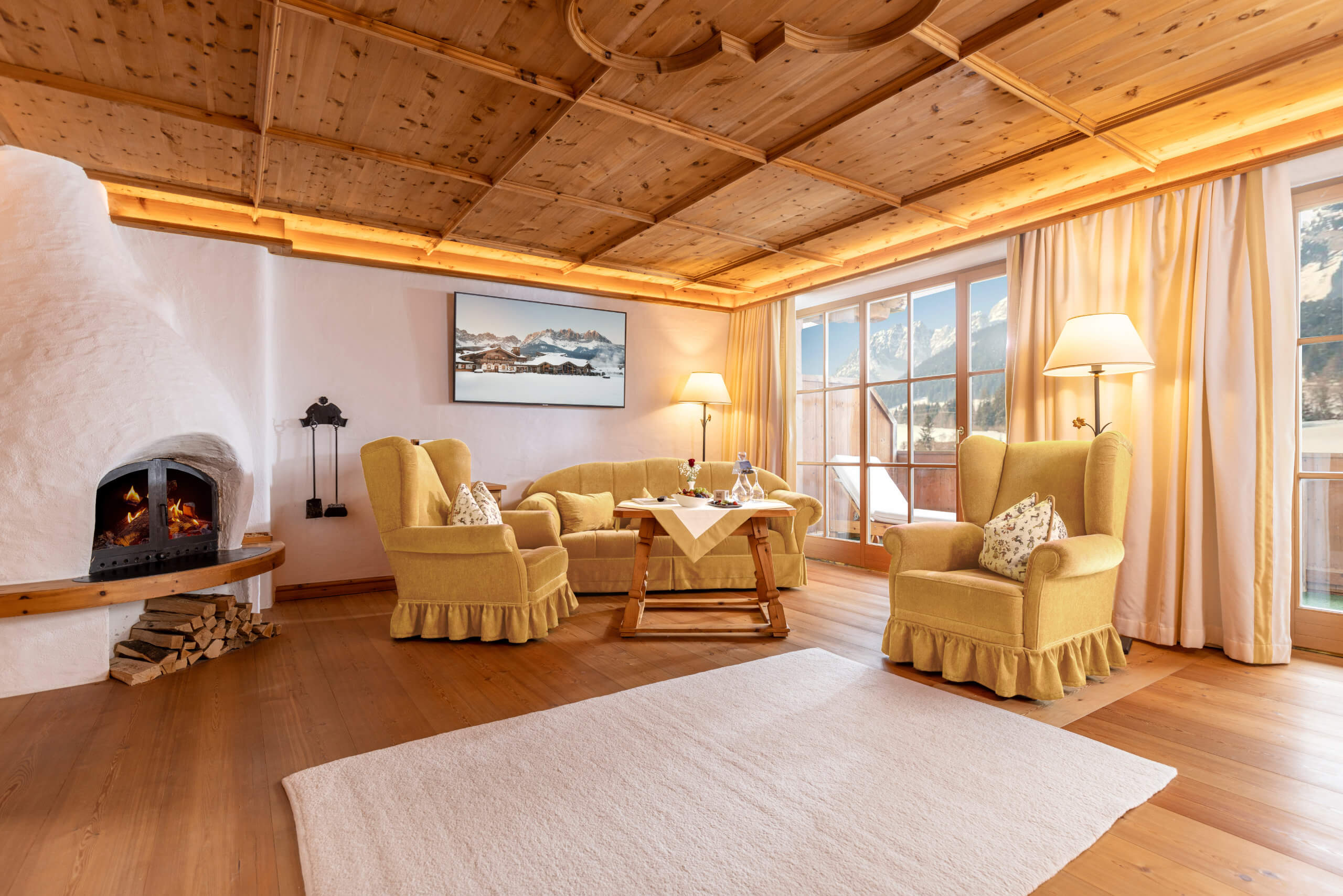 Luxussuite Wohn Schlafraum B_25 Winter